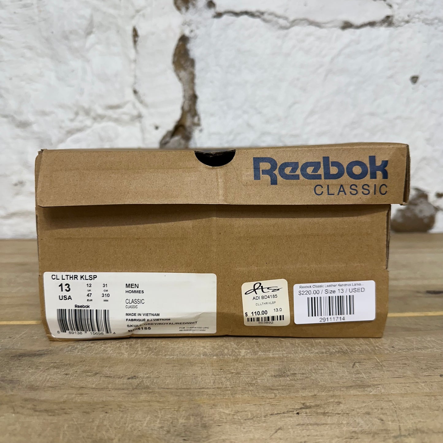 Reebok Classic Leather Kendrick Lamar Deconstructed Sz 13