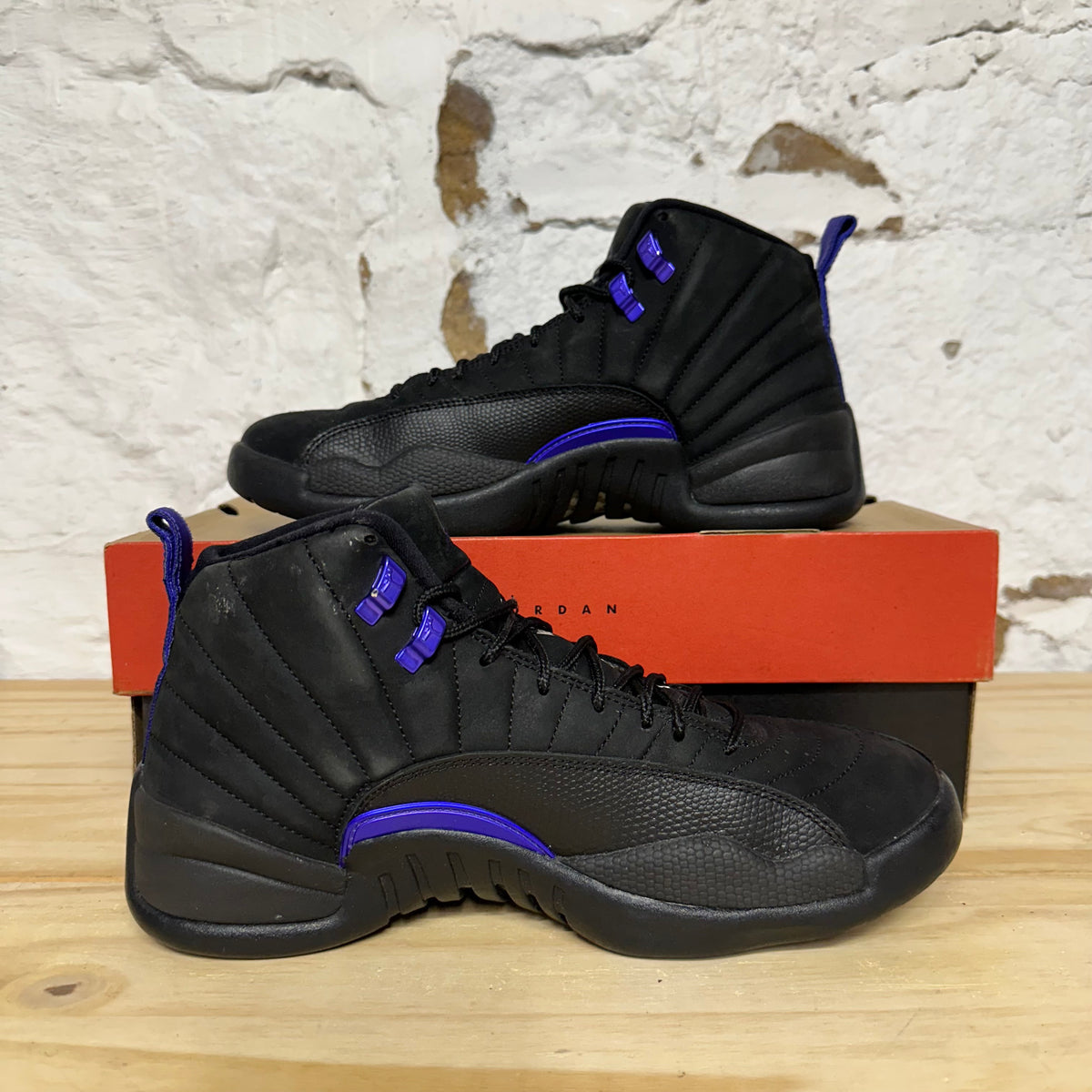 Air Jordan 12 Black Dark Concord Sz 9.5