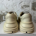Gucci Rhyton Red Logo Cream Sneaker Sz 7