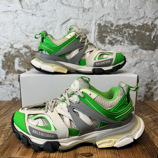 Balenciaga Track Runner Green White Grey Sneaker Sz 8 (41)
