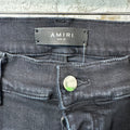 Amiri Plain Faded Black Flare Denim Jeans Sz 29