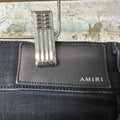 Amiri MX1 Olympic Patches Black Denim Jeans Sz 36