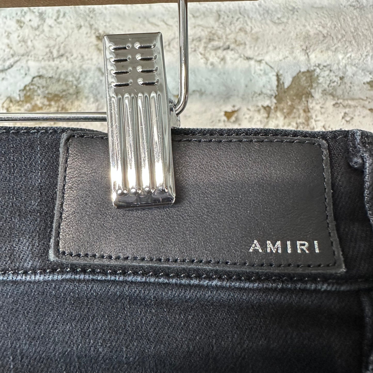Amiri MX1 Olympic Patches Black Denim Jeans Sz 36