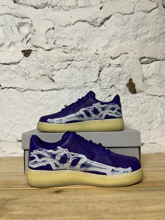 Nike AF1 Purple Skeleton Sz 9