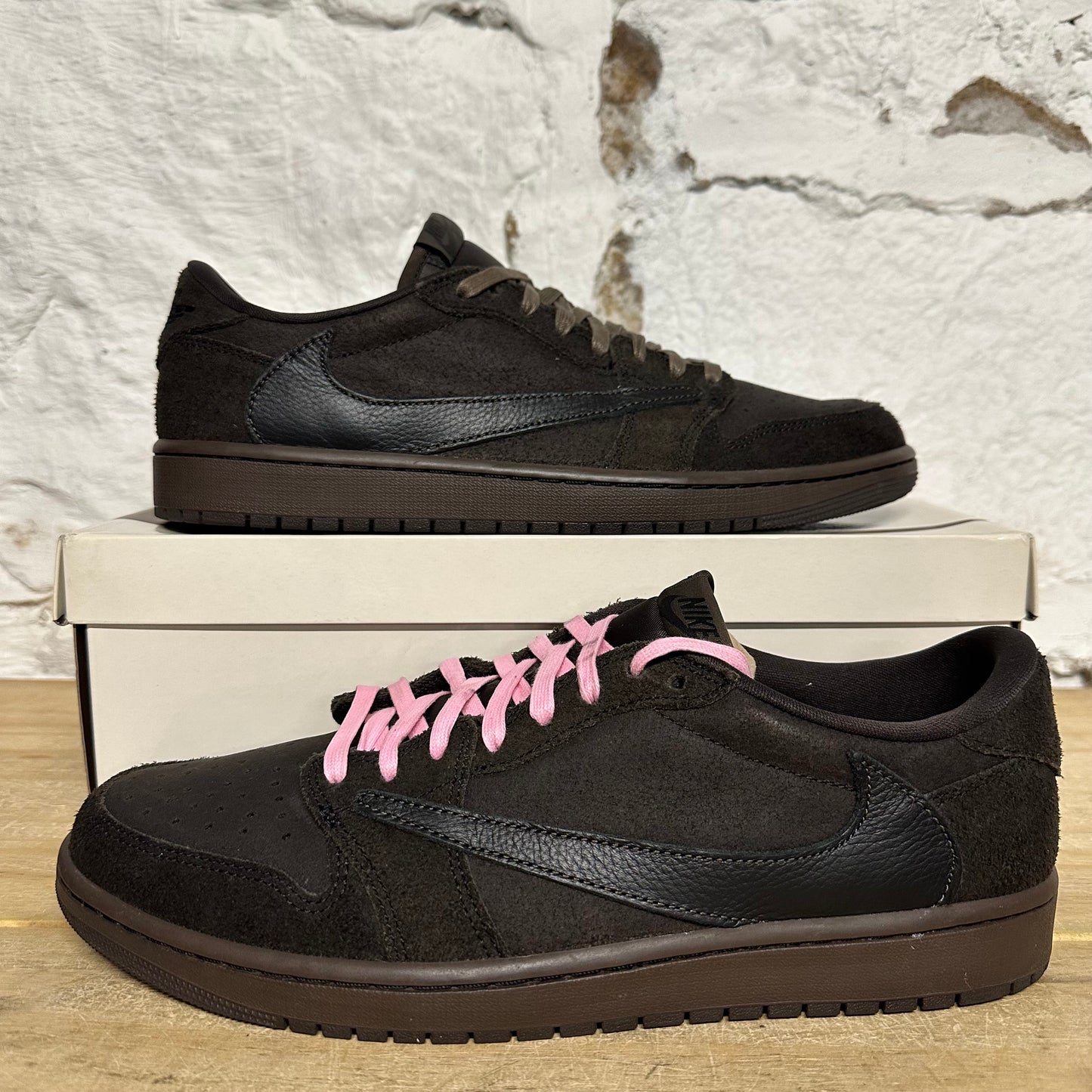 Air Jordan 1 Low Travis Scott Velvet Brown Sz 12