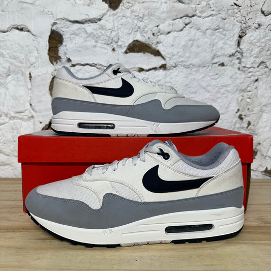 Nike Air Max 1 Platinum Tint Dark Obsidian Sz 13