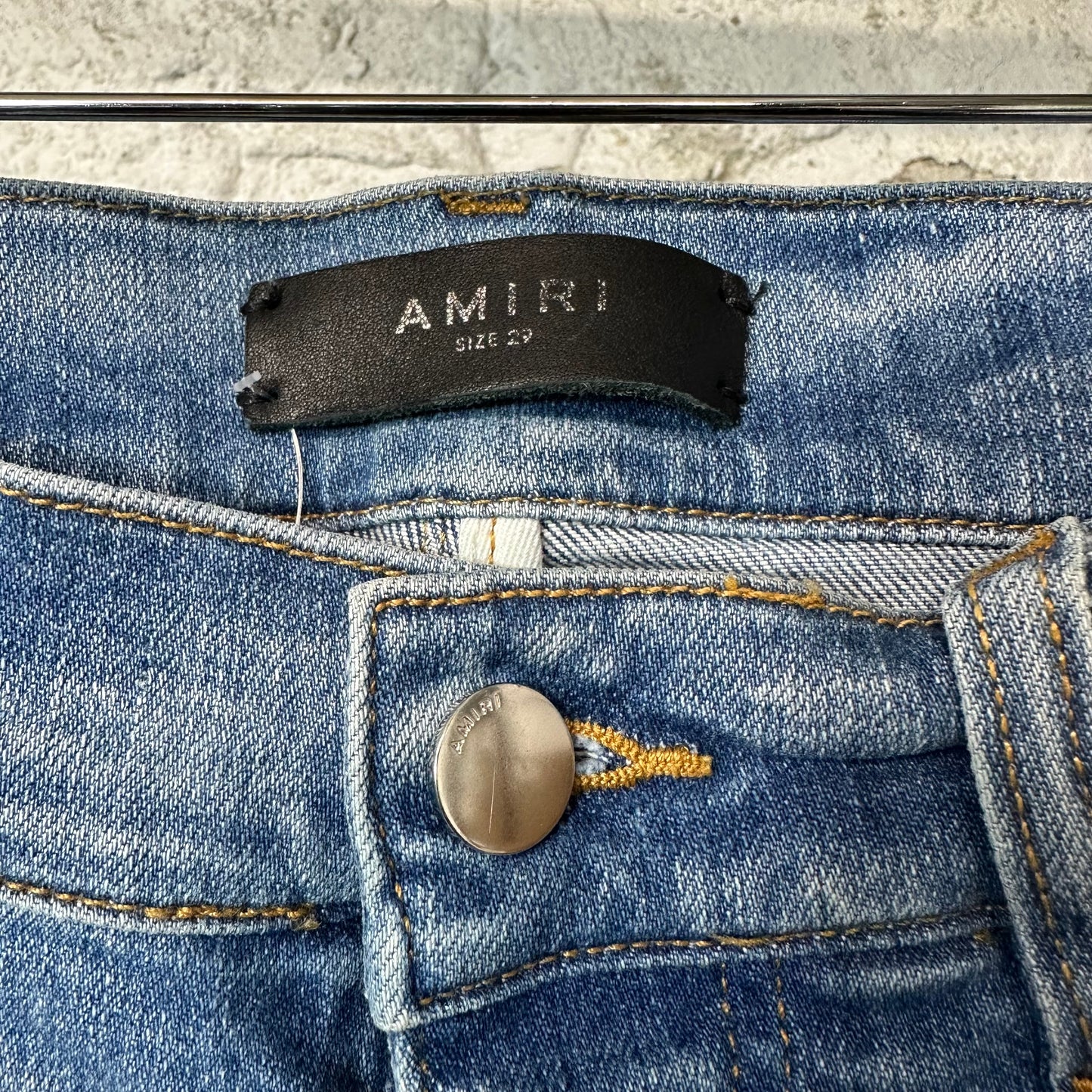 Amiri Plain Blue Denim Jeans Sz 29