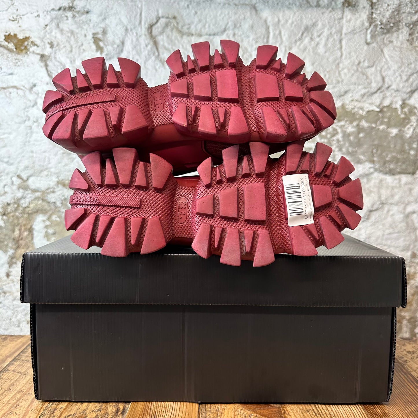 Prada Cloudbust Thunder Maroon Sneaker Sz 6