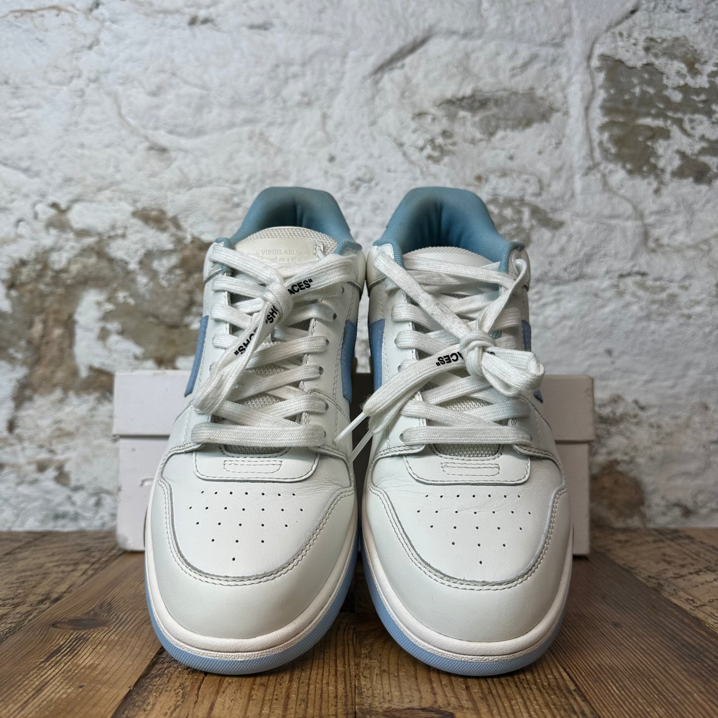 Off White Out Of Office Light Blue White Sneaker Sz 8 (41)