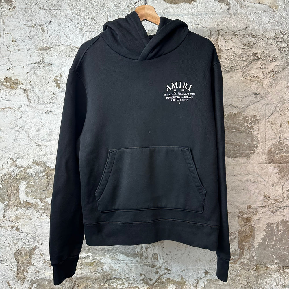 Amiri Arts District Black Hoodie Sz M