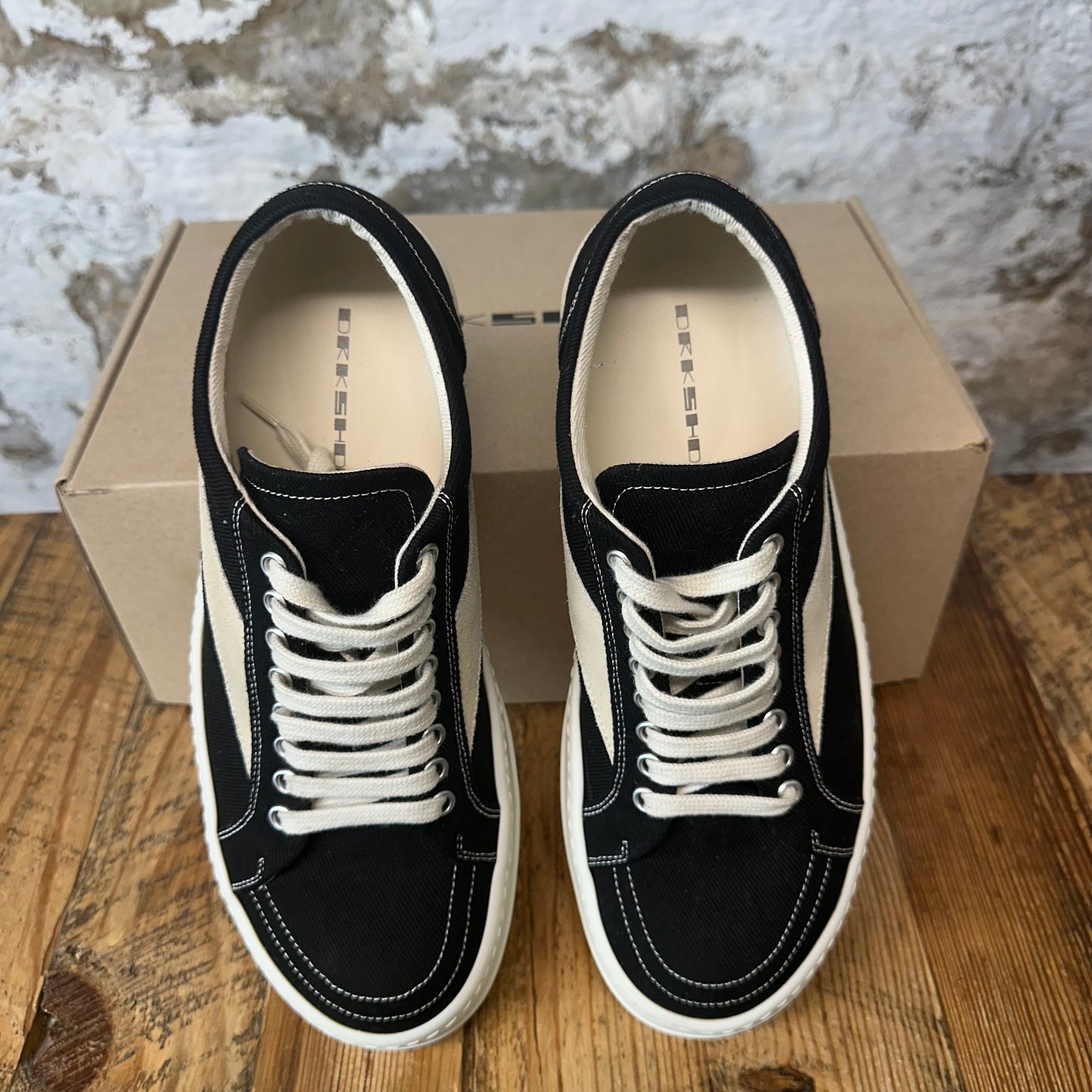 Rick Owens Vintage Black Milk Sneaker Sz 9 (42)