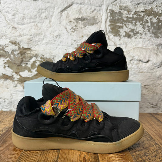 Lanvin Curb Multicolor Lace Black Sneaker Sz 13 (46)