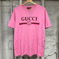 Gucci Pink Spellout T-Shirt Sz S