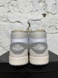 Air Jordan 1 Mid Craft Inside Out White Grey Sz 11