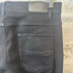 Amiri Plain Black Denim Jeans Sz 36