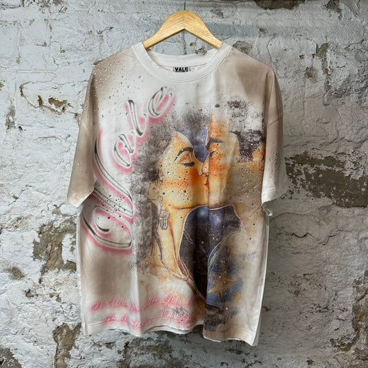 Vale Superman Kiss T-shirt White Sz M DS