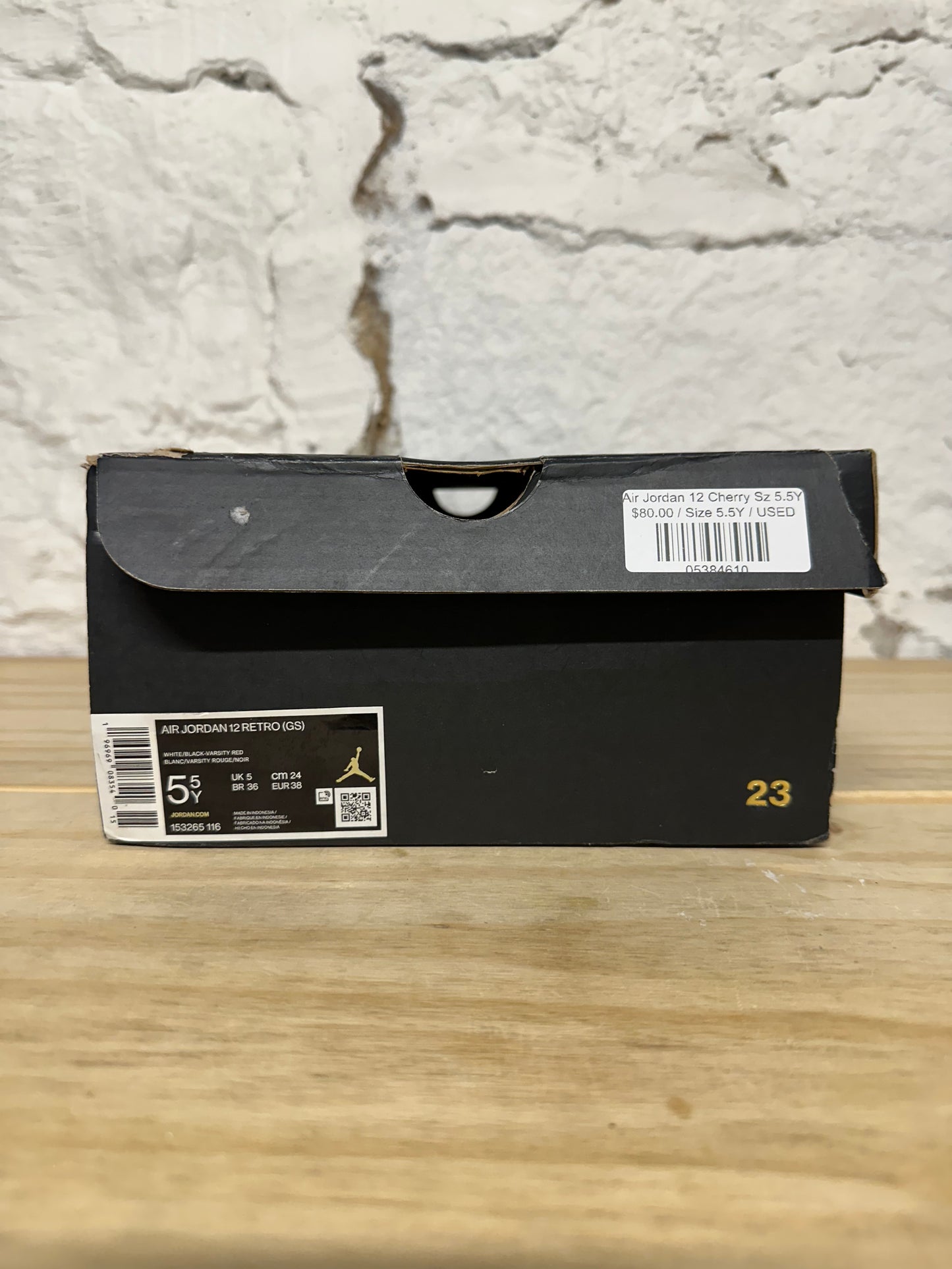 Air Jordan 12 Cherry Sz 5.5Y