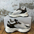 Louis Vuitton Brown Monogram Black White Run 55 Sneaker Sz 6 (38.5)