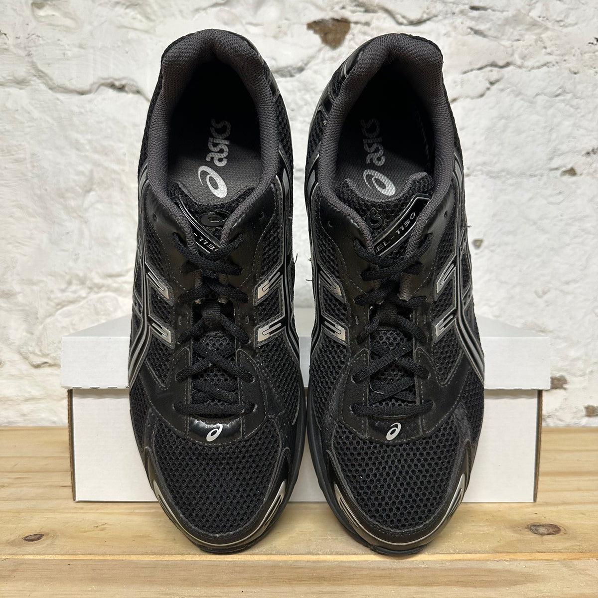 Asics Gel-1130 Black Pure Silver Sz 13