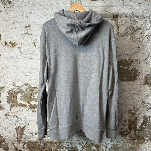 Givenchy Black Spellout Grey Zip Up Hoodie Sz M