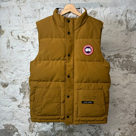 Canada Goose Klondike Gold Navy Vest Sz S