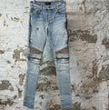 Amiri MX2 Brown Paisley Blue Denim Jeans Sz 29