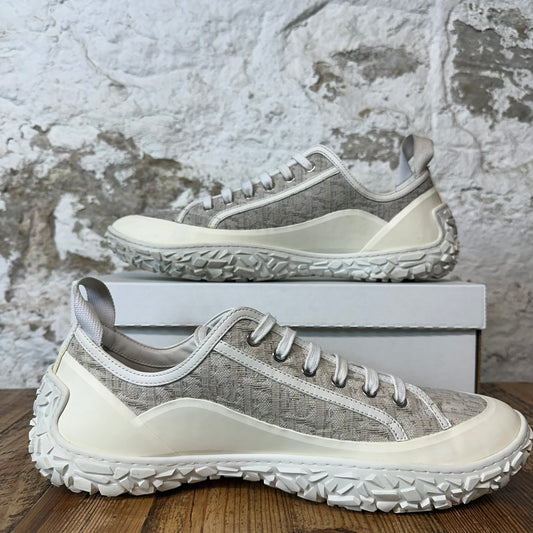 Dior B28 Grey Monogram Cream White Sneaker Sz 14 (47)