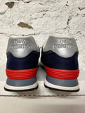 New Balance 574 Navy Red Sz 11.5