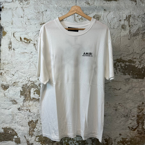 Amiri Black Bones T-shirt White Sz L