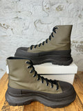 Alexander Mcqueen Olive Green Black Boot Sz 9 (42) No Box