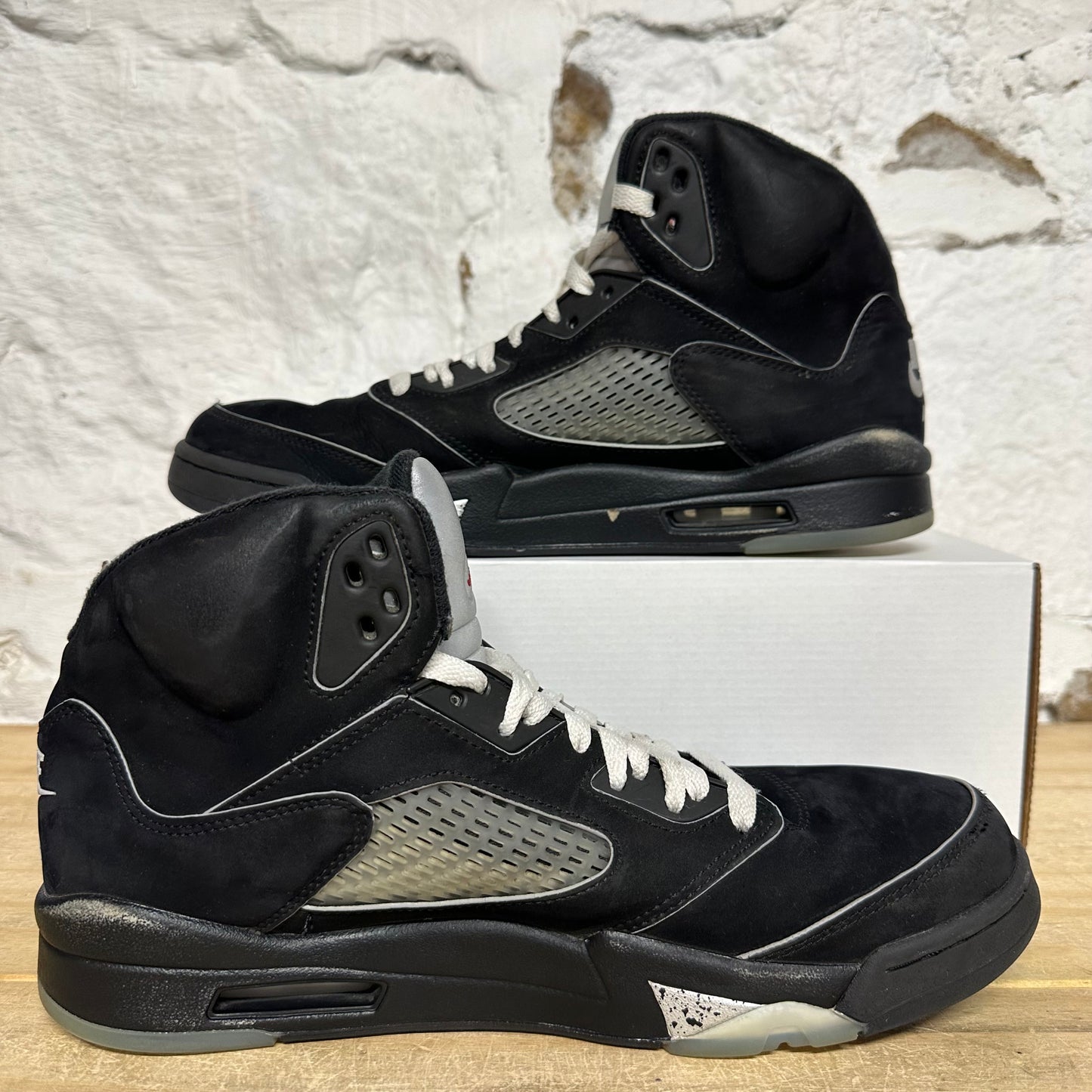 Air Jordan 5 Black Metallic Sz 11.5