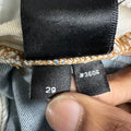 Amiri MX1 Brown Suede Blue Denim Jeans Sz 29