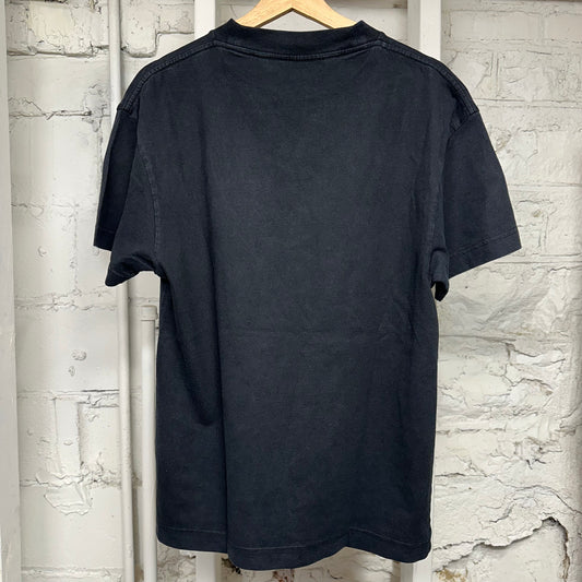 Palm Angels Green Star Logo Black T-Shirt Sz XS