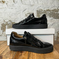 Giuseppe Zanoti Black Patent Sneaker Sz 8 (41)