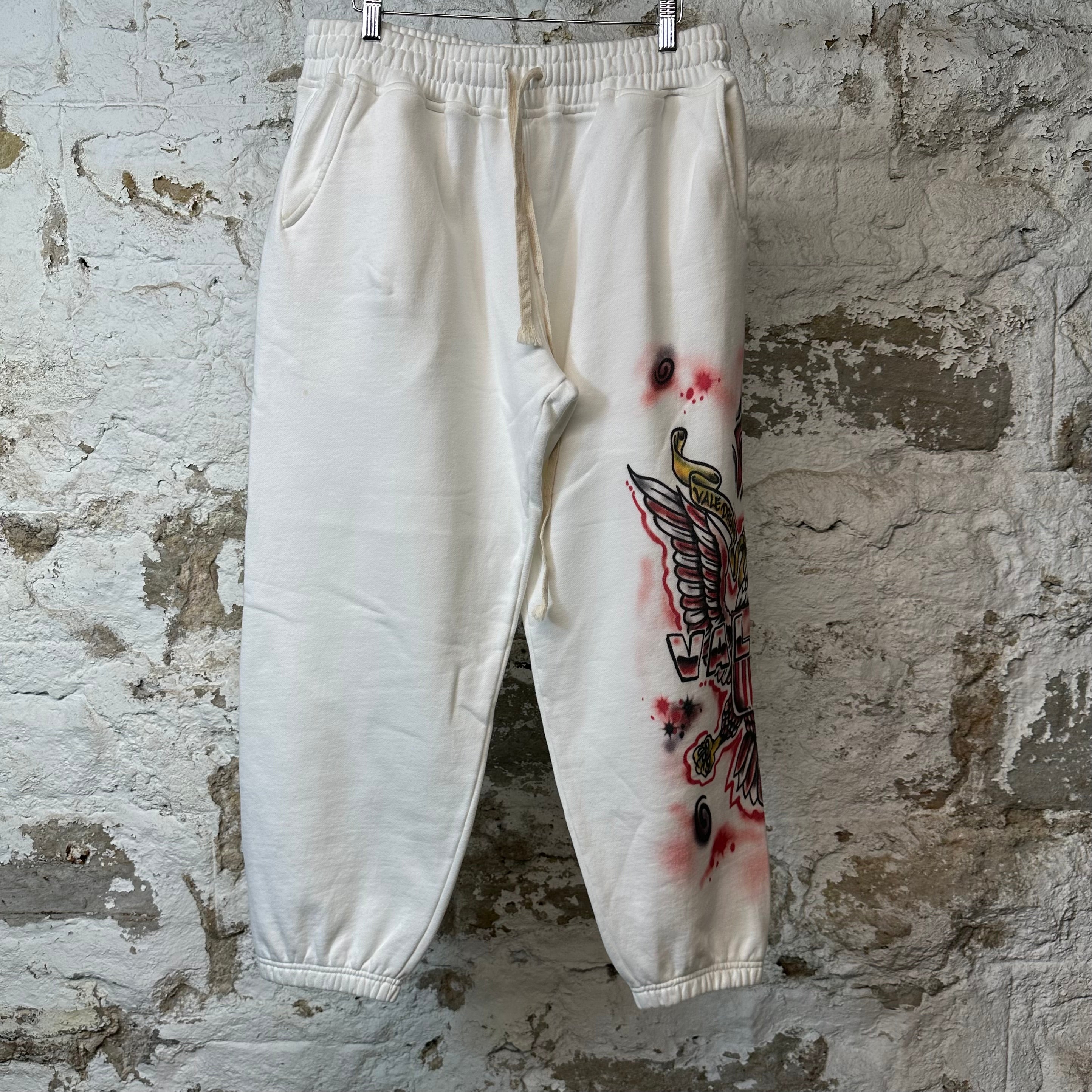 Vale Flag Sweatpants White Sz S