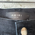 Amiri Faded Black Distressed Denim Jeans Sz 34