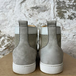 Christian Louboutin High Gray Suede White Sneaker Sz 9 (42)