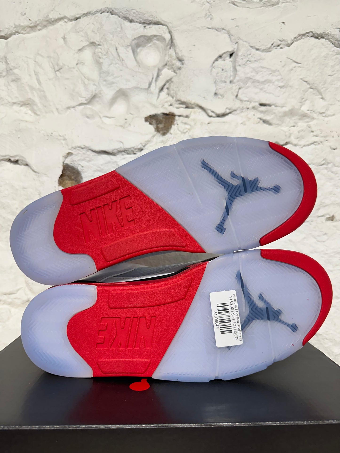 Air Jordan 5 Fire Red Black Tongue (2025) Sz 12