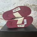 Amiri White Skeleton Burgundy White Sneaker Sz 7 (40)