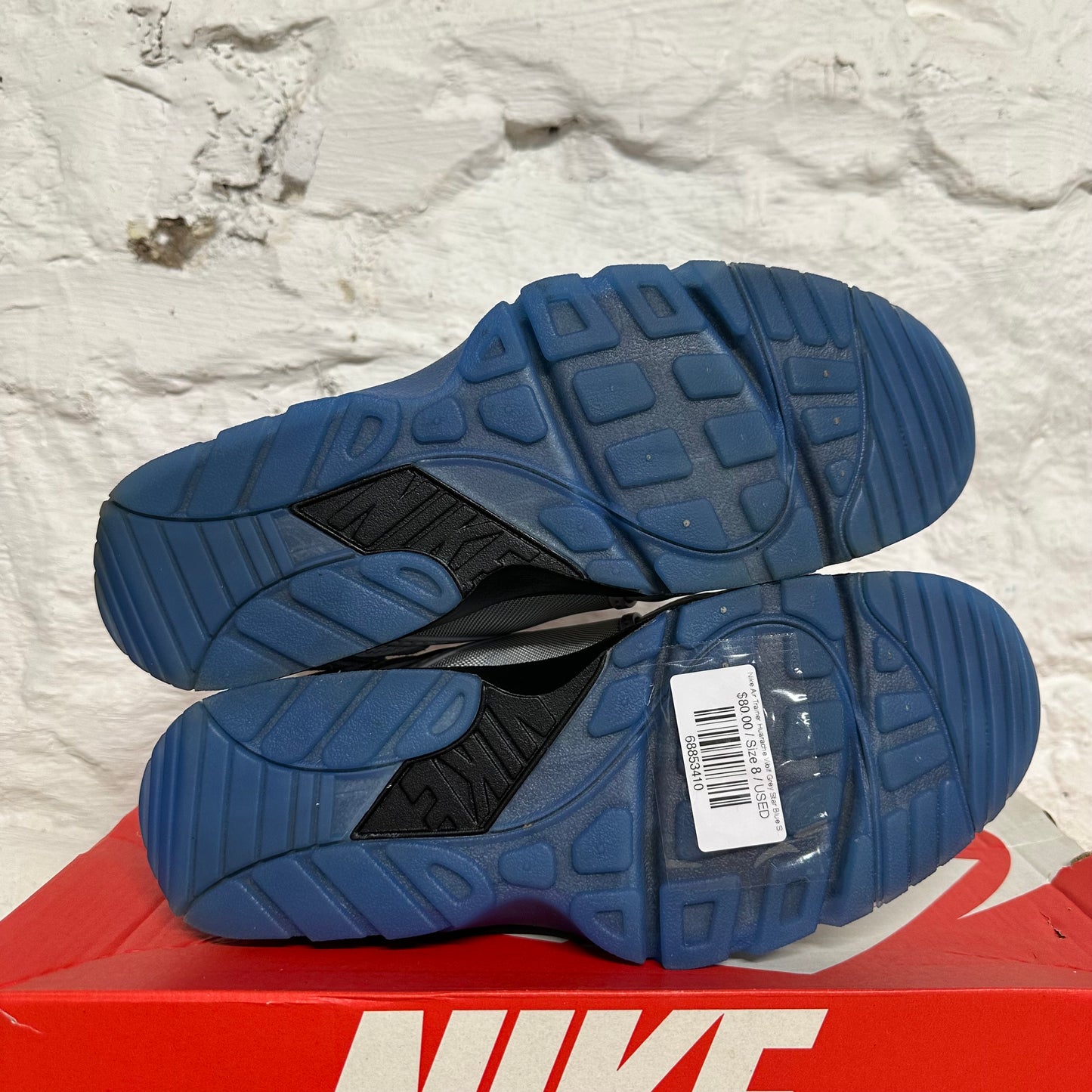 Nike Air Trainer Huarache Wolf Grey Star Blue Sz 8
