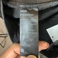 Amiri Varsity Patch Distressed Black Denim Jeans Sz 38