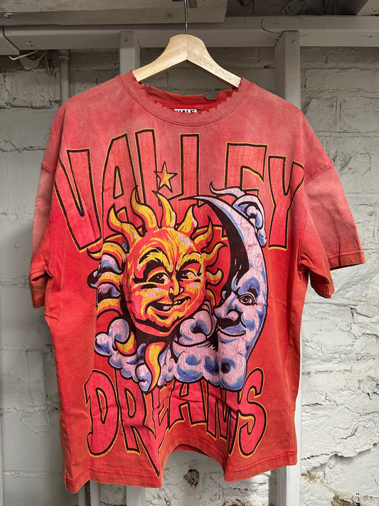 Vale Sun Logo T-shirt Red Sz S