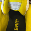 Burberry Arthur Black Grey Yellow Sneaker Sz 9 (42)