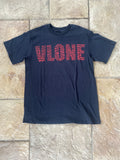 Vlone Red Skulls T-shirt Black Sz S DS