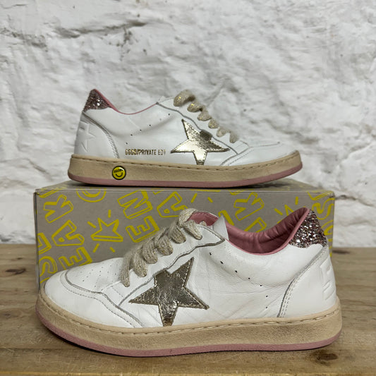 Golden Goose Ball Star Girls Exclusive Sneakers Sz 3Y (34)