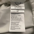 Prada Re-nylon Logo Plack Nylon Jacket White Sz XL DS