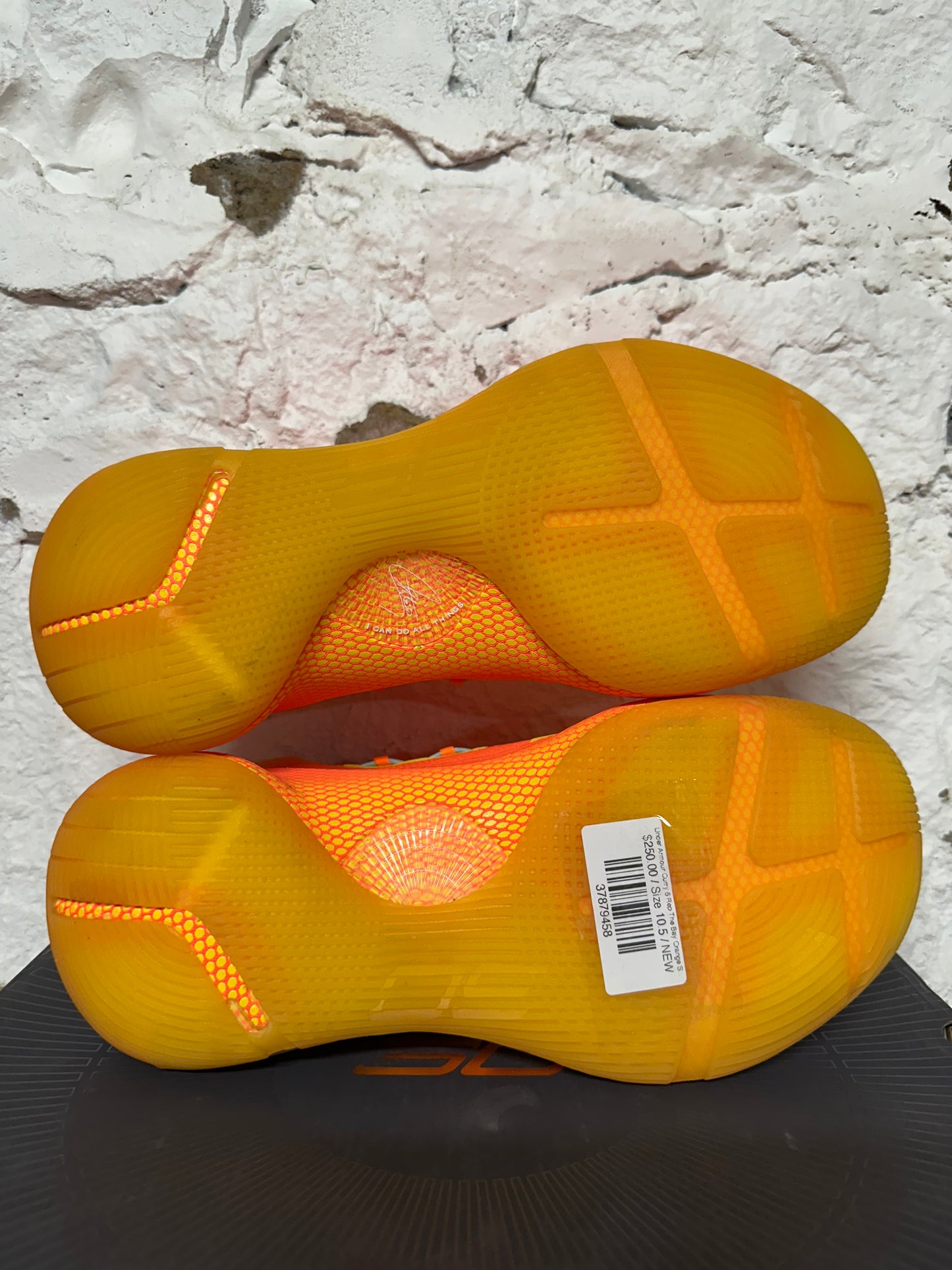 Under Armour Curry 6 Rep The Bay Orange Sz 10.5 DS