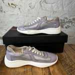 Prada Americas Cup Lavender Patent White Sz 5