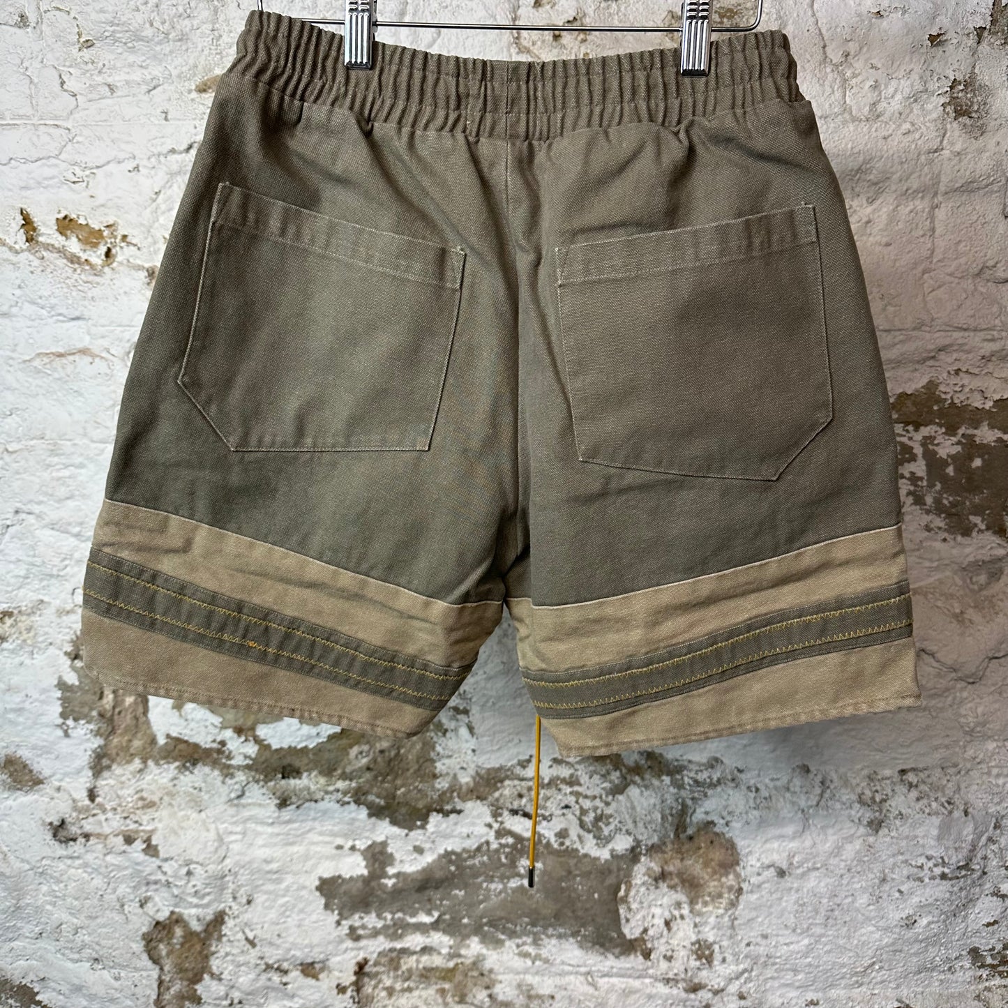 Rhude EMB Canvas Spell Shorts