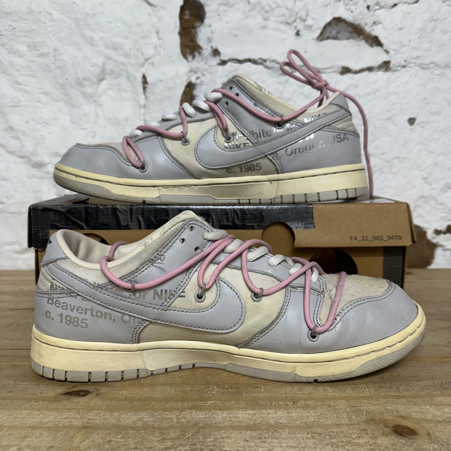 Nike Dunk Low Off-White Lot 9 Sz 11